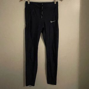 NIKE blue running leggings size small with pockets